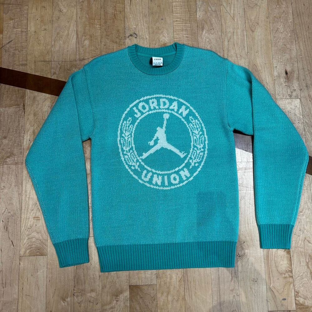 Union-la Men's Blue and Green Jumper